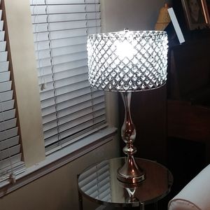 Glam Lamp with Crystal shade